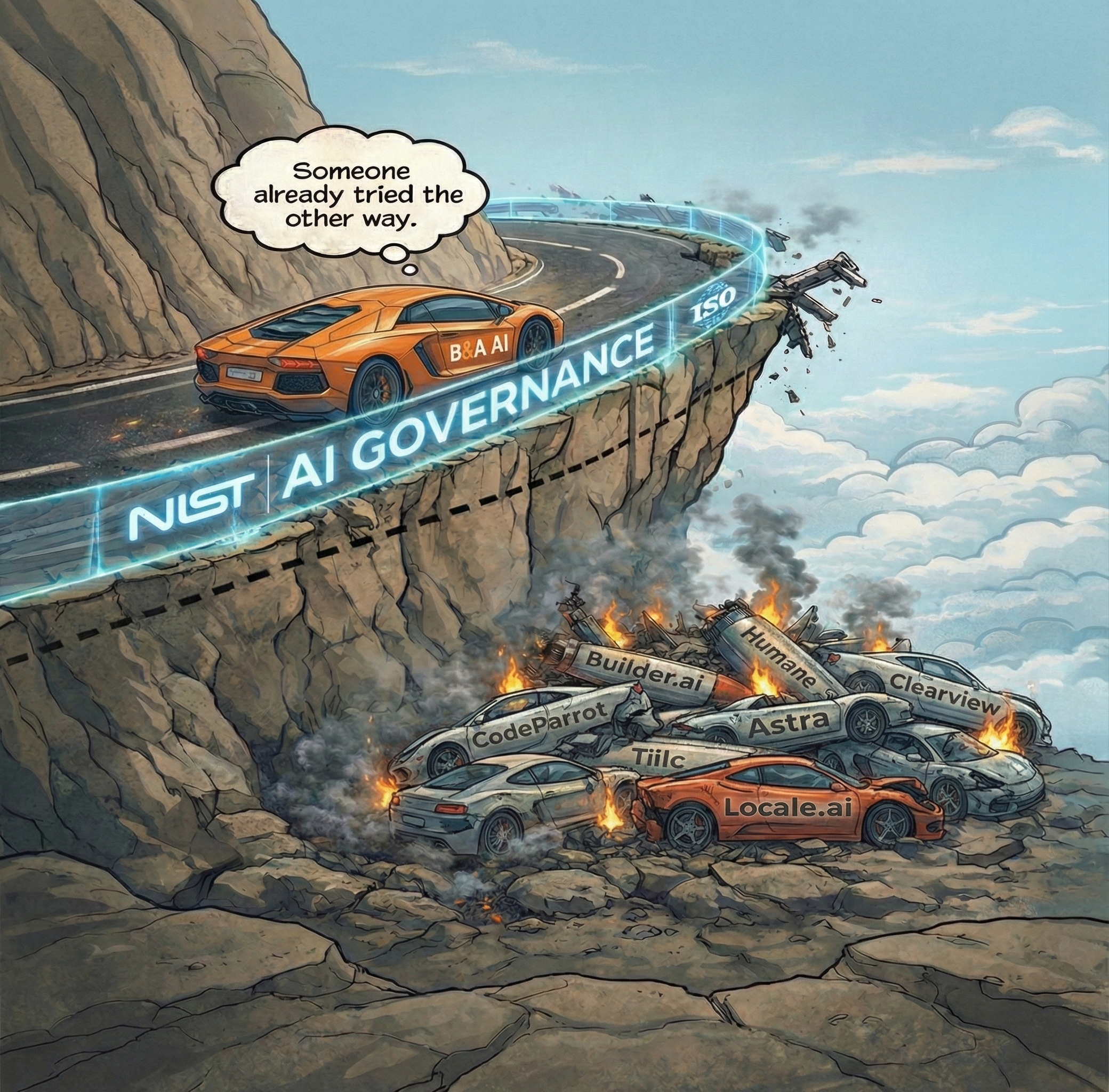 Governance guardrails illustration