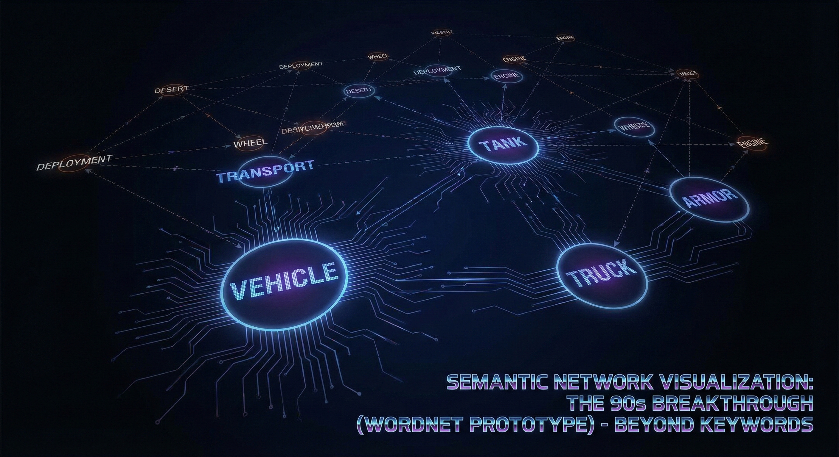 Semantic Network Visualization: The 90s Breakthrough